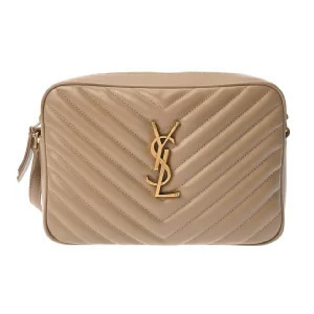 Saint Laurent Lou Camera Bag Beige Leather Shoulder